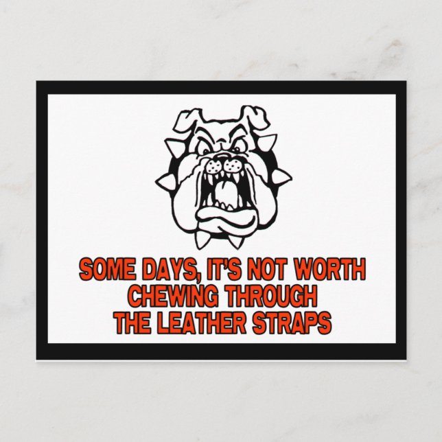 Not Worth Chewing Postcard (Front)