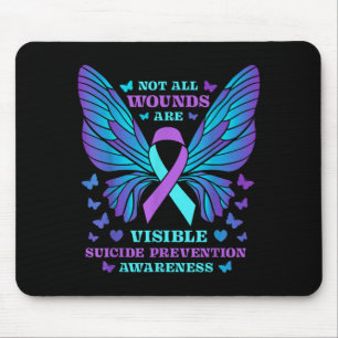 Not wounds are visible prevention awareness day mouse mat