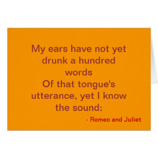 Not yet drunk a hundred words, yet I know