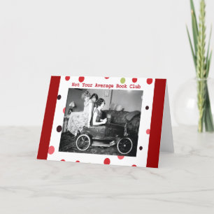 Not your average book club card