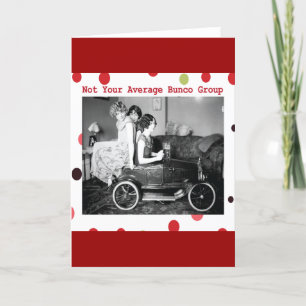 not your average bunco group card