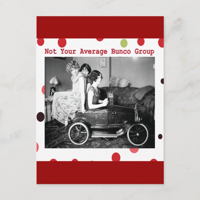 not your average bunco group postcard (Front)