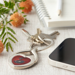 Not Your Average Swan – Spikes, Skulls & Sass. Key Ring