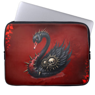 Not Your Average Swan – Spikes, Skulls & Sass. Laptop Sleeve