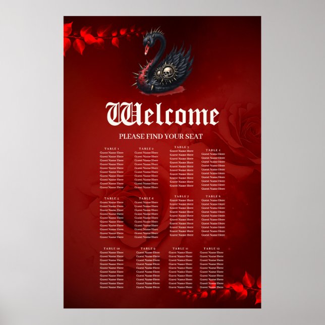 Not Your Average Swan – Spikes, Skulls & Sass.  Poster (Front)