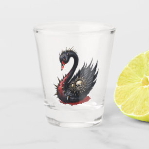 Not Your Average Swan – Spikes, Skulls & Sass. Shot Glass