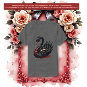 Not Your Average Swan – Spikes, Skulls & Sass.  T-Shirt