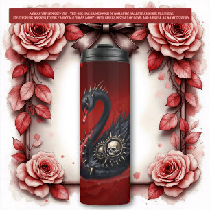 Not Your Average Swan – Spikes, Skulls & Sass. Thermal Tumbler