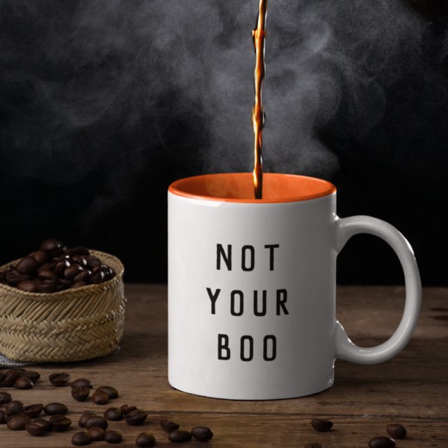 Not Your Boo Halloween Two-Tone Coffee Mug (Creator Uploaded)