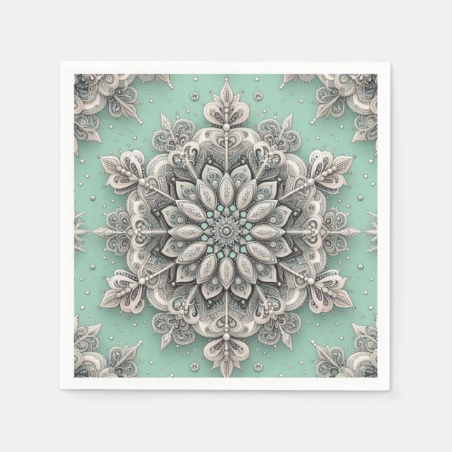 Not Your Ordinary Snowflakes II Napkin (Front)