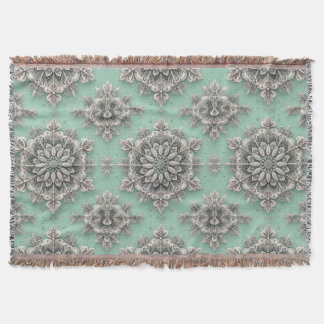 Not Your Ordinary Snowflakes II Throw Blanket