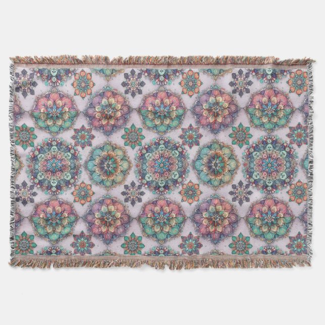 Not Your Ordinary Snowflakes Throw Blanket (Front)