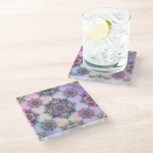 Not Your Ordinary Snowflakes VI Glass Coaster
