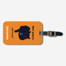 Not Yours Step Away Acrylic Orange Luggage Tag