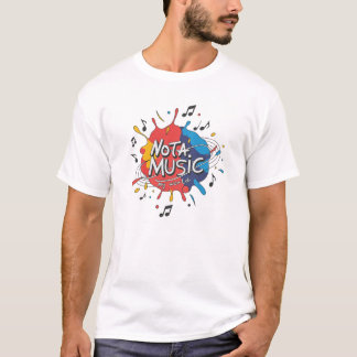 NOTA MUSIC My World Design - Vibrant Paint Splash T-Shirt