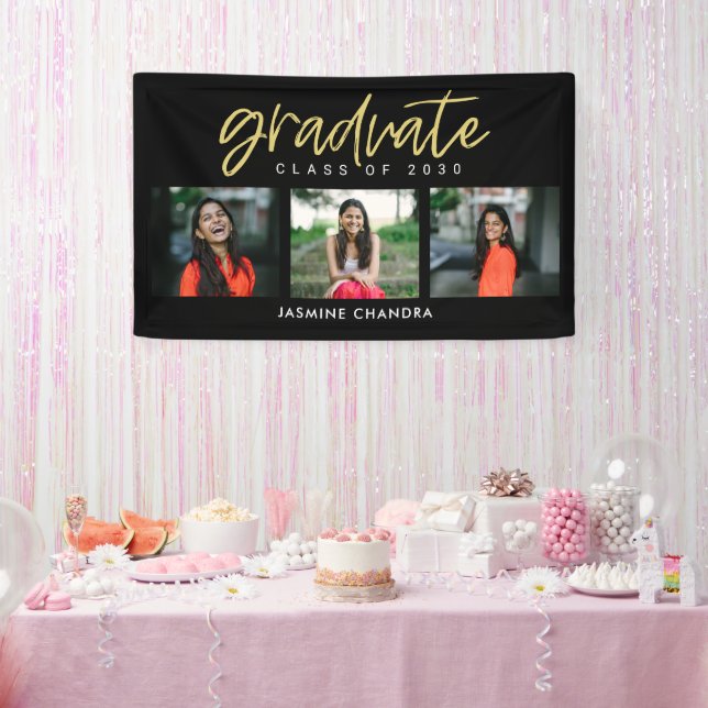 Notably Cool EDITABLE COLOR Graduation Banner (Party)