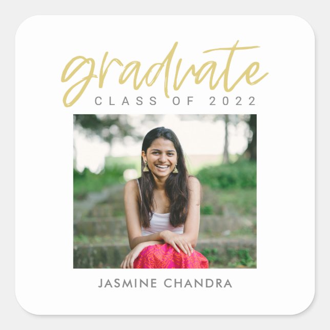 Notably Cool Editable Colour Graduation Stickers (Front)