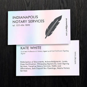 Notary Agent Business Card