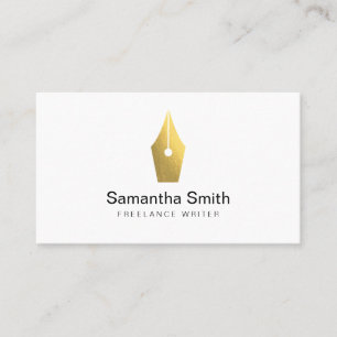 Notary Agent Pen Logo Freelance Calligraphy Writer Business Card
