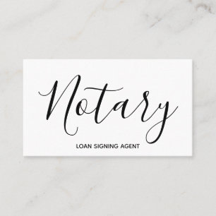 Notary Agent Pen Logo Freelance Calligraphy Writer Business Card