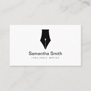 Notary Agent Pen Logo Freelance Calligraphy Writer Business Card