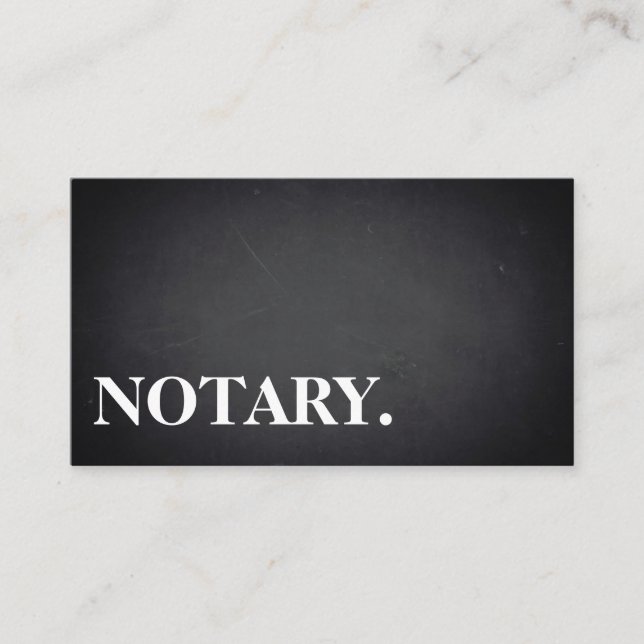 Notary Agent Pen Logo Freelance Calligraphy Writer Business Card (Front)