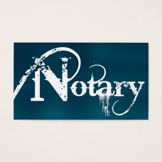 Notary Brushed Business Card