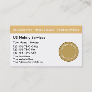 Notary Business Cards