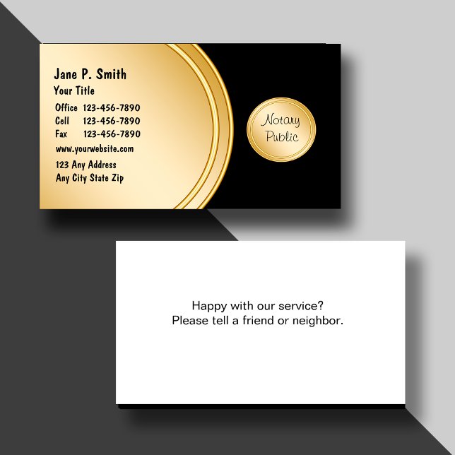 Notary Business Cards (Creator Uploaded)