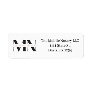 Notary Business Return Address Label