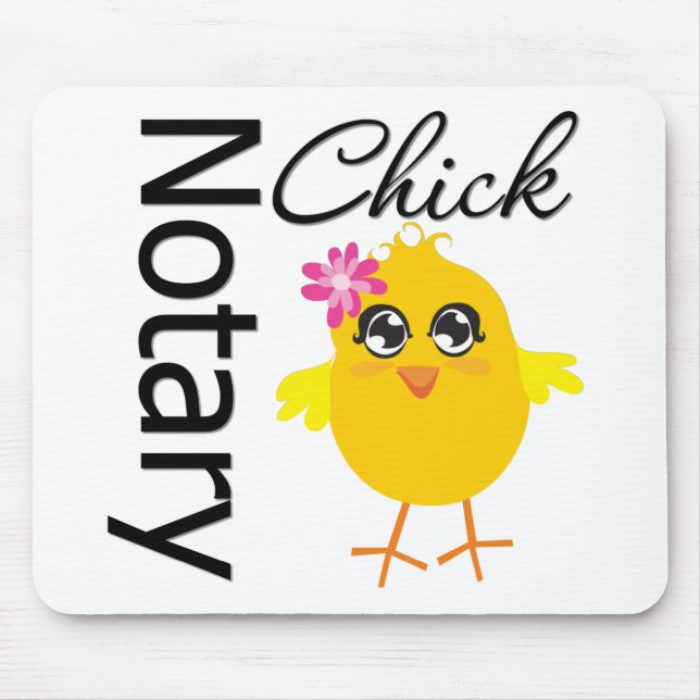 Notary Chick Mouse Mat (Front)