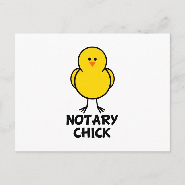 Notary Chick Postcard (Front)