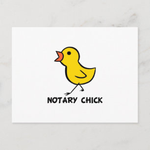 Notary Chick Postcard