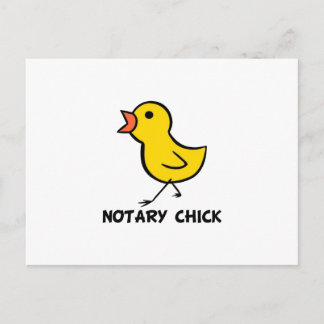 Notary Chick Postcard