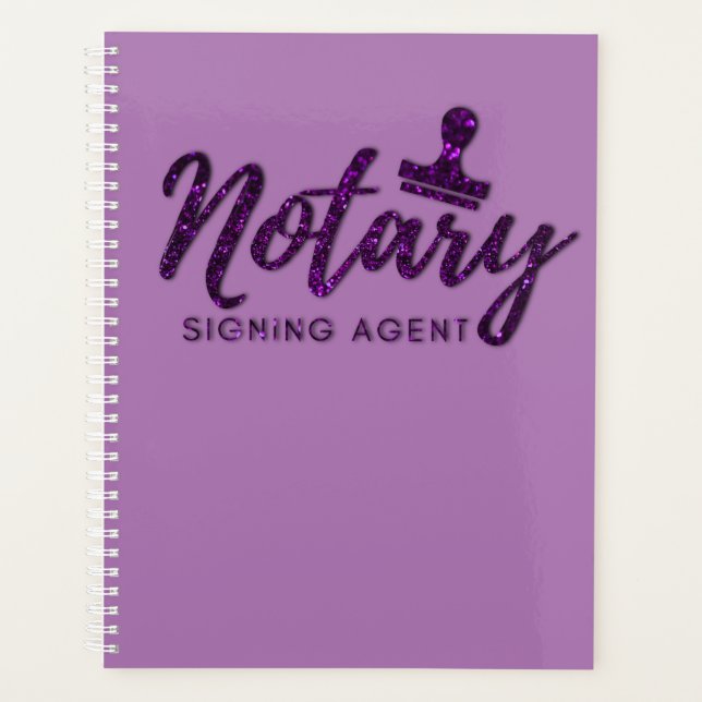 Notary Dark Purple |  Planner (Front)