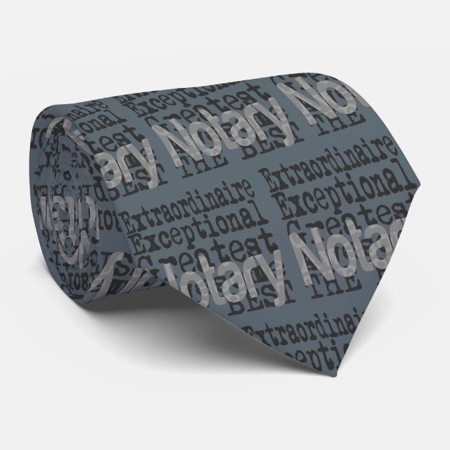 Notary Extraordinaire Tie (Rolled)