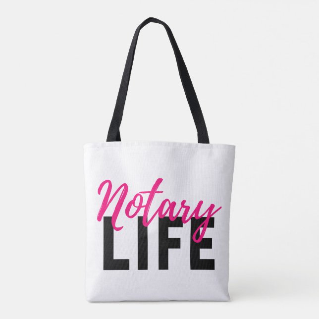 Notary Life Tote bag (Back)