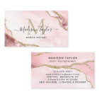 Notary Loan Agent Pink Gold Marble Agate Monogram