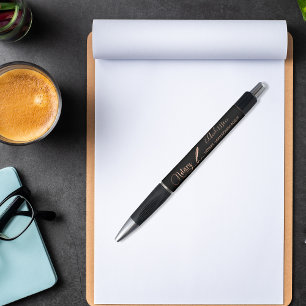 Notary loan signing agent black rose gold