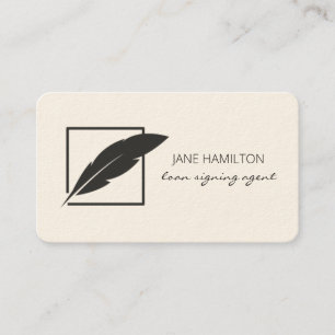 Notary Loan Signing Agent Business Card