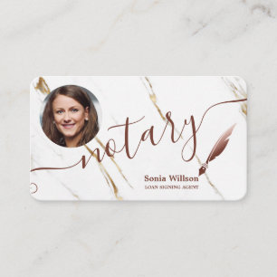 Notary Loan Signing Agent Modern Add your photo Business Card