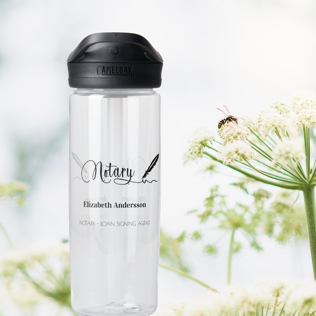 Notary loan signing agent pen water bottle (Creator Uploaded)