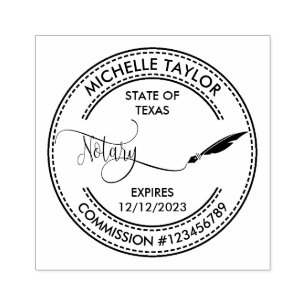 Notary Loan Signing Agent Professional Modern Rubb Rubber Stamp