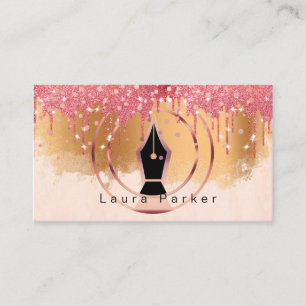 Notary Loan Signing Agent Rose Gold Attorney     Business Card