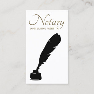 Notary Loan Signing Agent  Simple Business Card
