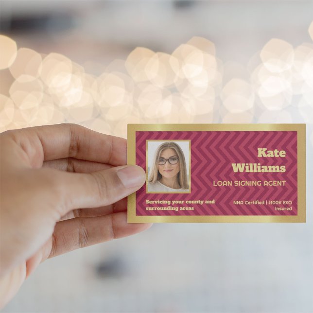 Notary Loan Signing Business Card (Notary Card)