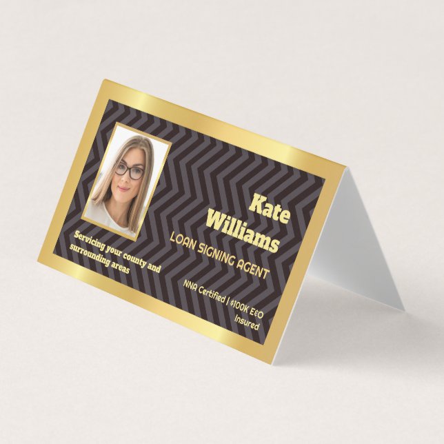 🏛️ Notary Loan Signing Custom QR Business Card (Front)
