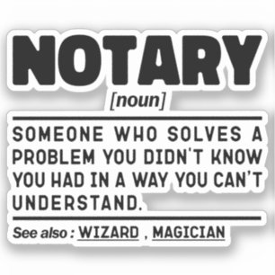 Notary Noun Definition Document Witness Employee