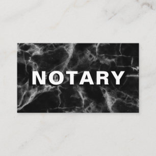 *~* NOTARY PHOTO Bold MARBLE Signing Agent Business Card