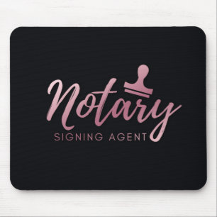 Notary Pink Mouse Mat